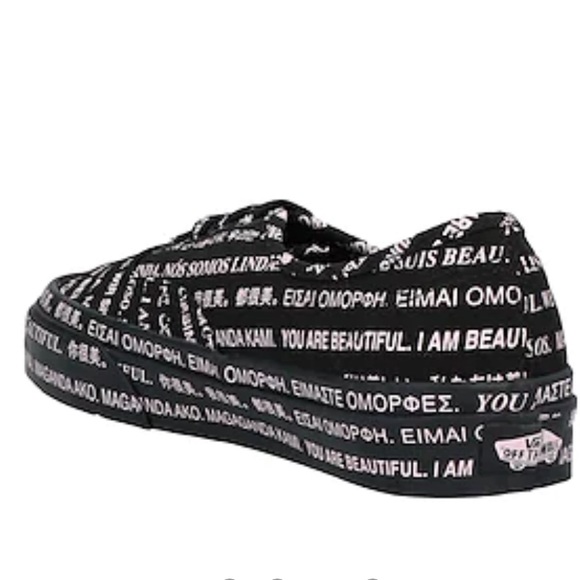 NWT VANS We Are Beautiful Black Sneakers - Picture 4 of 5